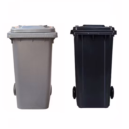 1100L 大型屋外公共ストリート HDPE 4 輪工業用プラスチックゴミ箱/ゴミ/廃棄物/ゴミ箱/キャスター付きゴミ箱 蓋ペダル付き
